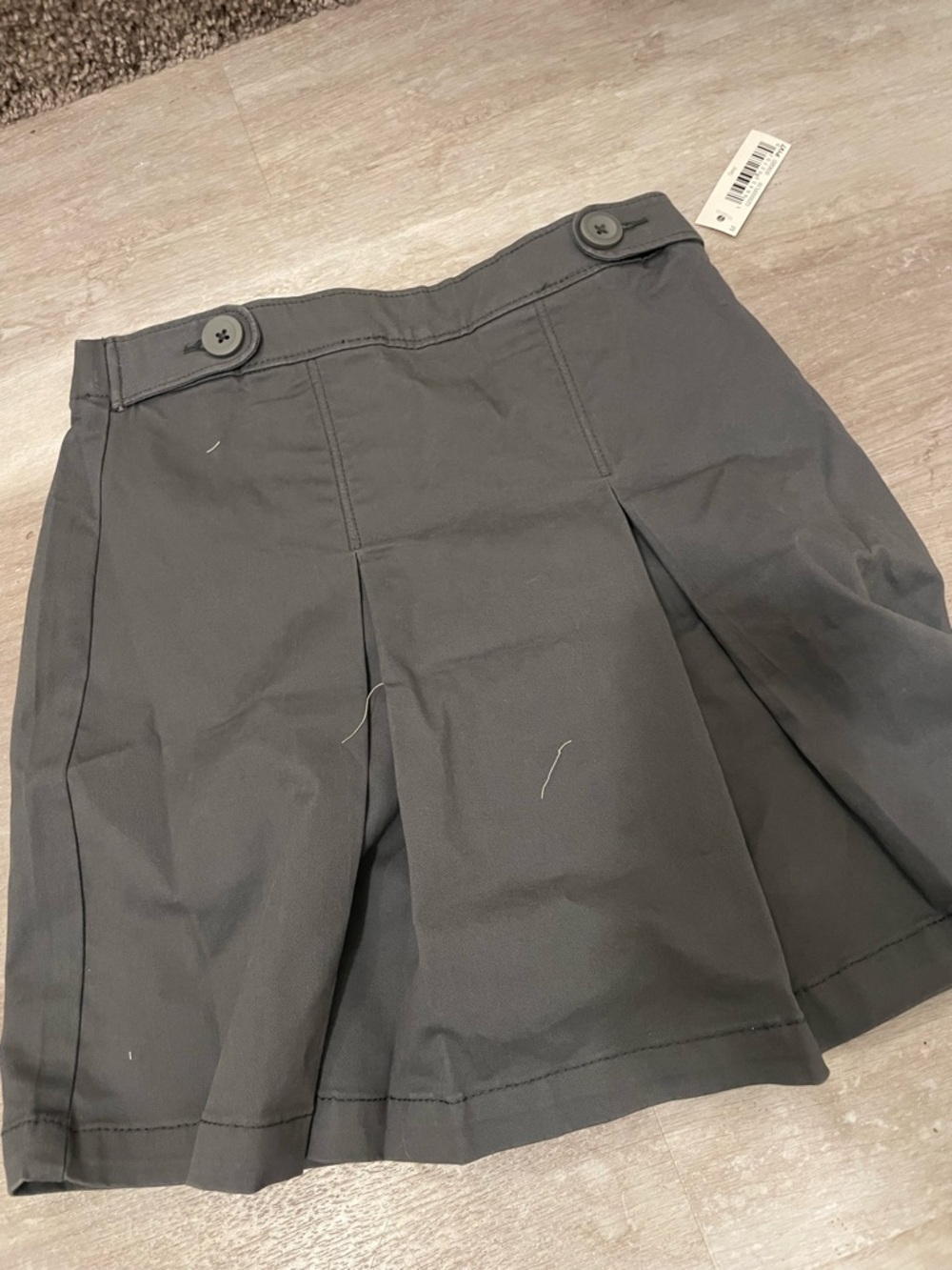 NWT Amazon Essentials Girls Size 8 Gray Elastic Waist Skirt